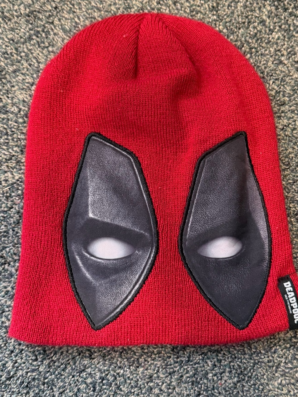 Marvel Deadpool Beanie  Knit Hat Beanie One Size